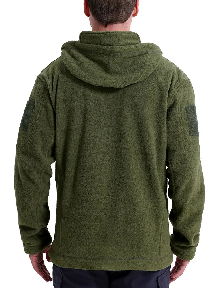 Fleece Warm Tactical Jacket For Outdoors With Multi Pocket Design
