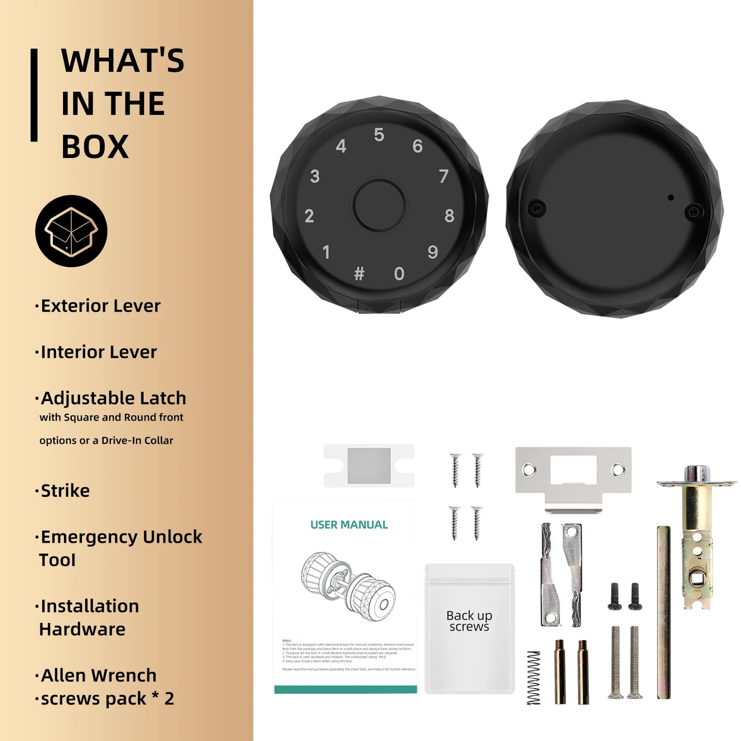 Viladepot Smart Lock With Fingerprint App Control Keypad