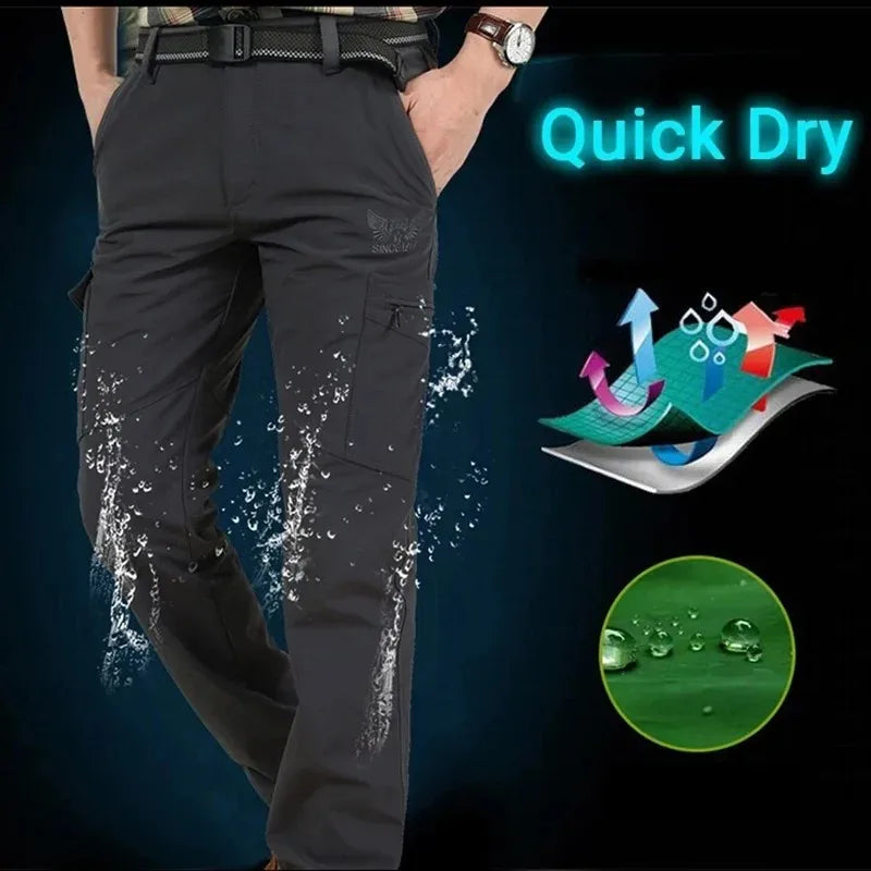 Mens Outdoor Waterproof Camouflage Military Combat Pants For Camping
