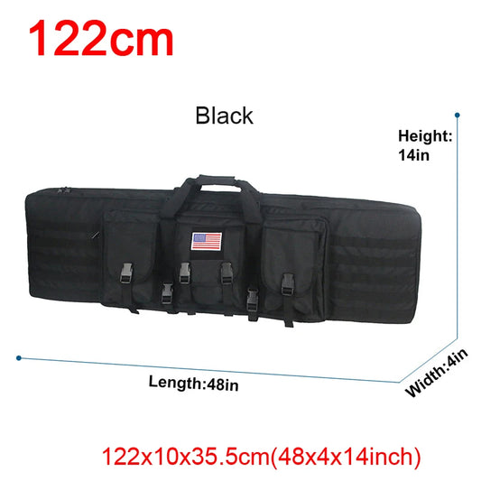 LQARMY Tactical Double Rifle Case Molle Gun Bag Sniper Airsoft