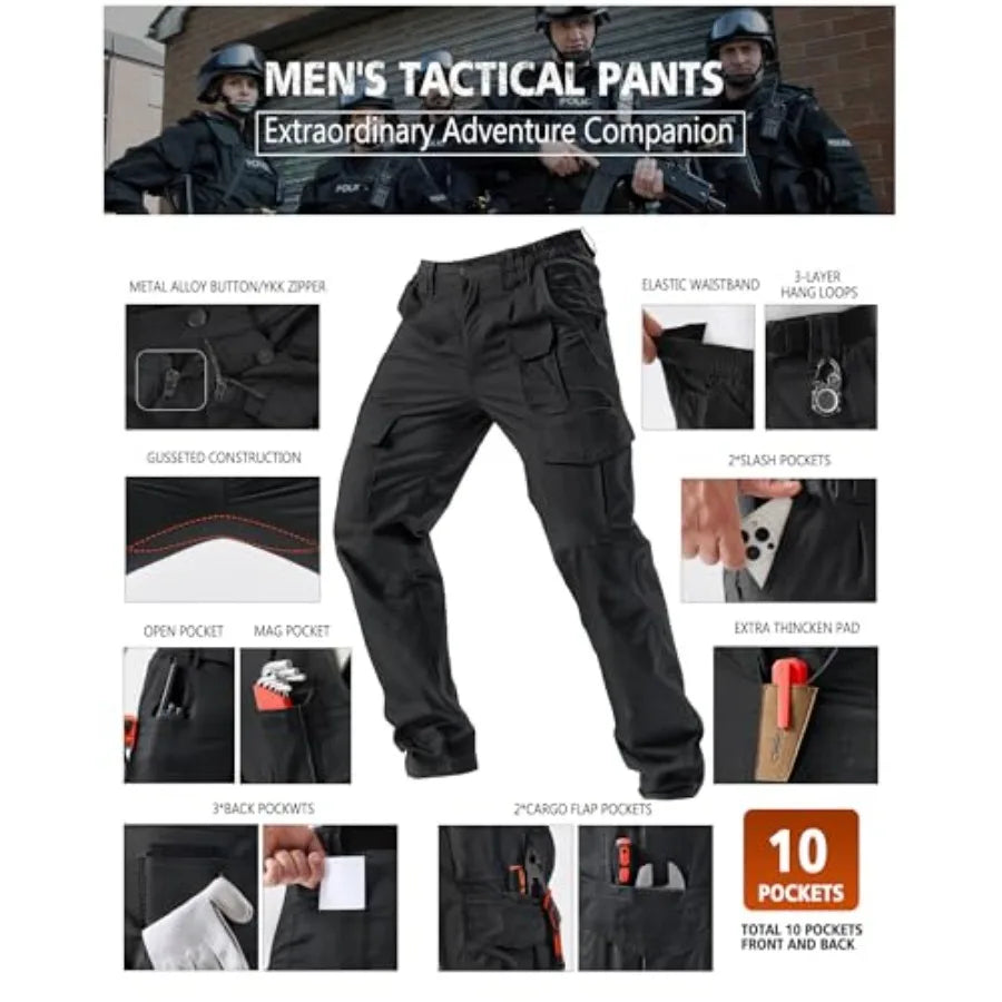 Womens Stretch Tactical Pants Ripstop Cargo Outdoor Lightweight EDC Hiking
