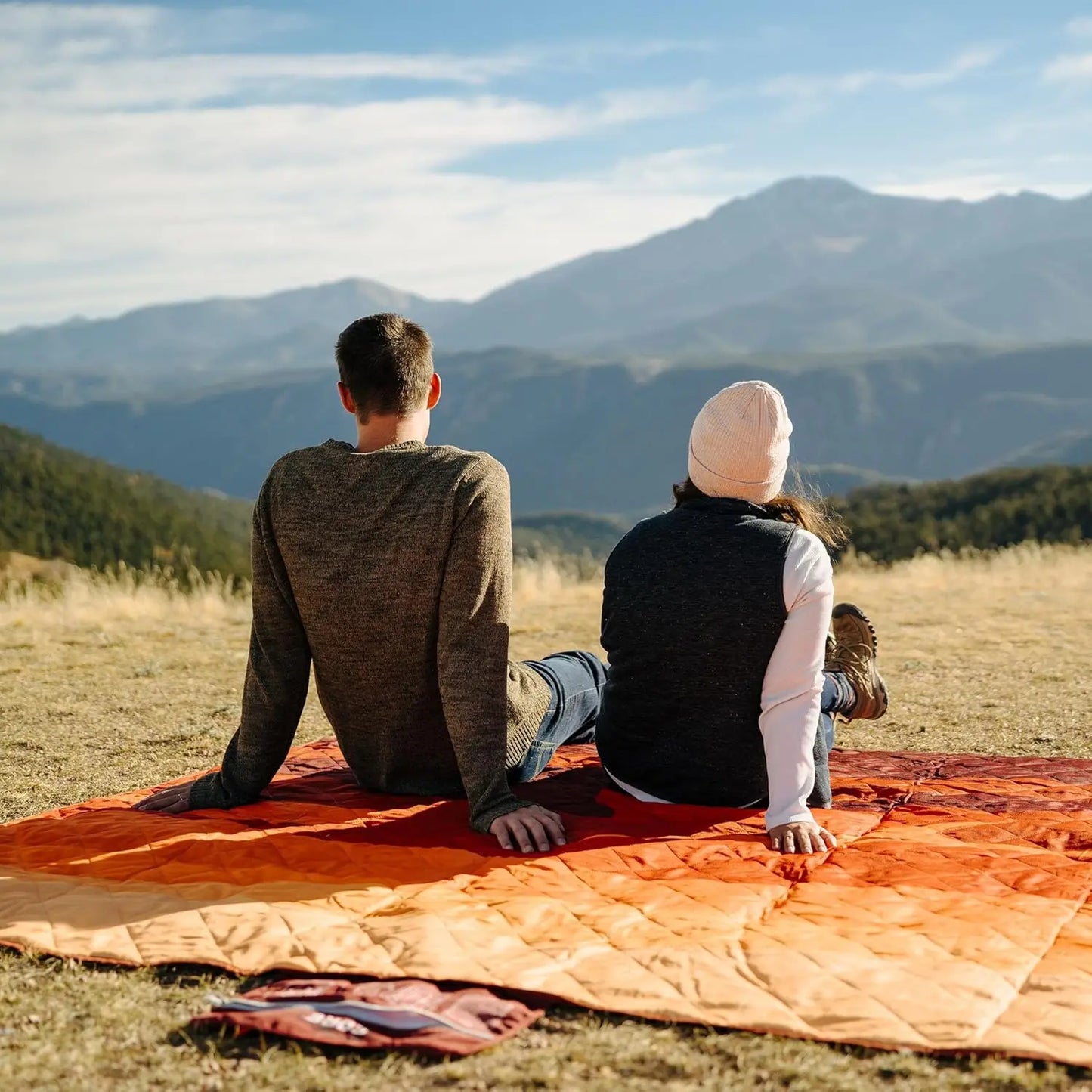 YTYIN Outdoor Weighted Blanket Packable Waterproof Picnic Blanket