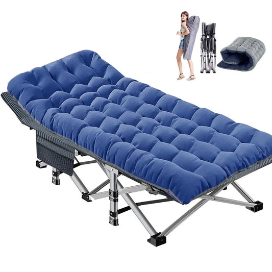 Camping Cot With Mattress Heavy Duty Foldable Portable Bed
