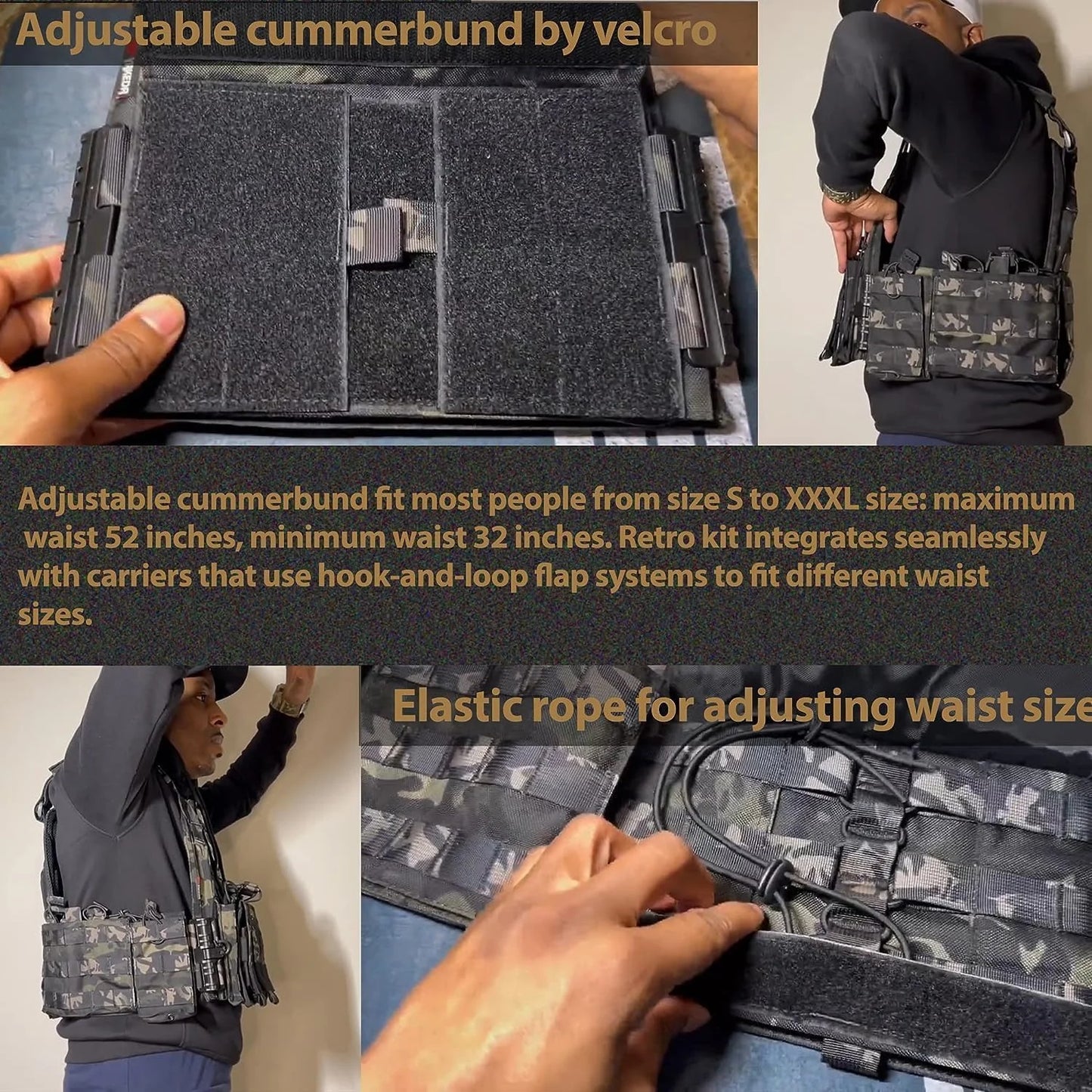 600D Nylon Quick Release Tactical Vest With Magazine Pouches Airsoft