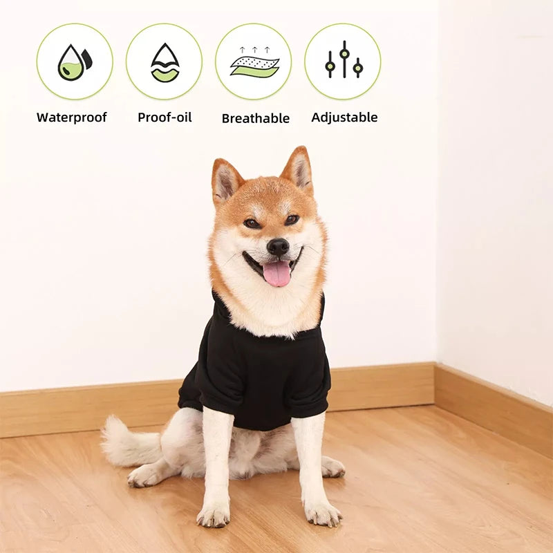 NONECN Dog Hooded Sweatshirt Autumn Winter Coat For Dogs