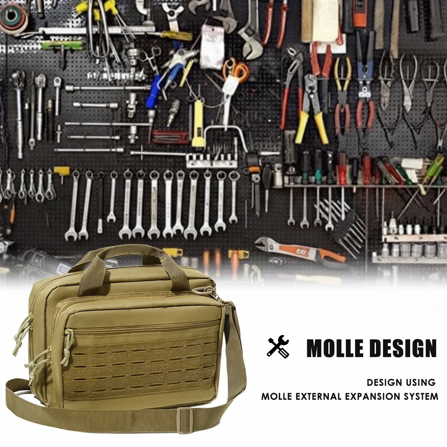 NovaSphere Oxford Cloth EDC Tool Bag For Outdoor Hunting Lockable Compartments