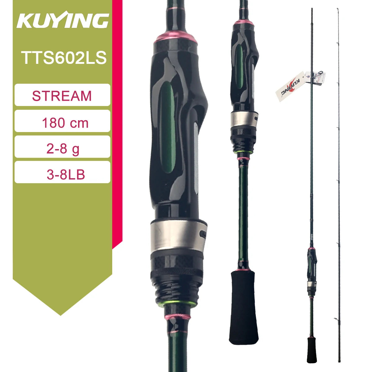 Kuying Lure Rod TTC Casting Spinning River Carbon Fishing Rod