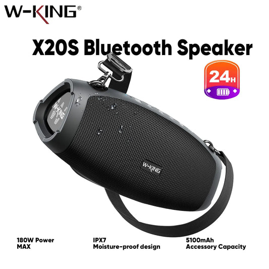 W-KING Portable Bluetooth Speakers with Massive Bass and Waterproof Design