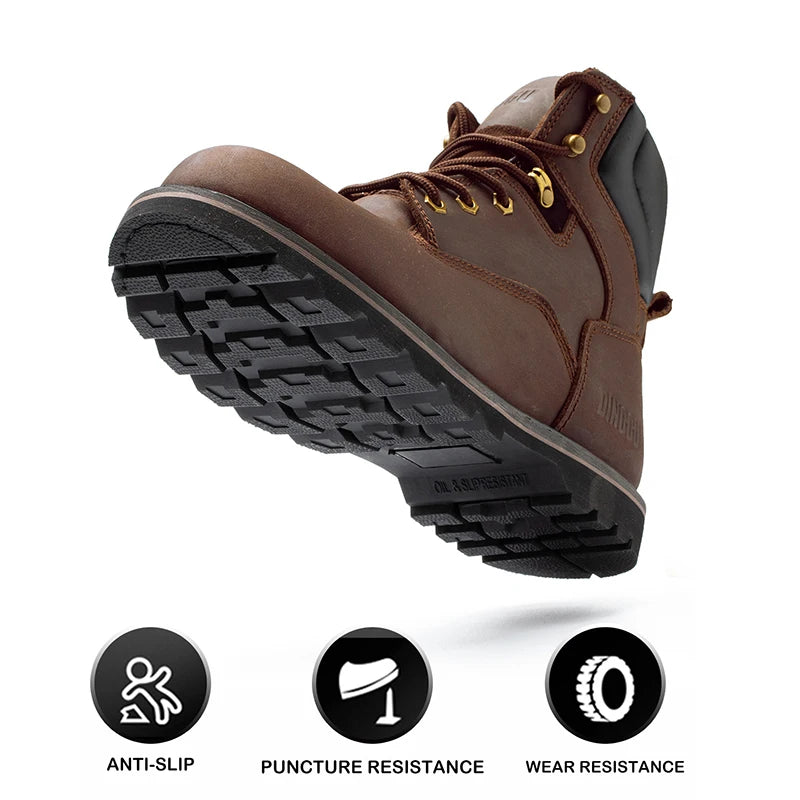 Lightweight Breathable Industrial Construction Sneakers For Men Worksite