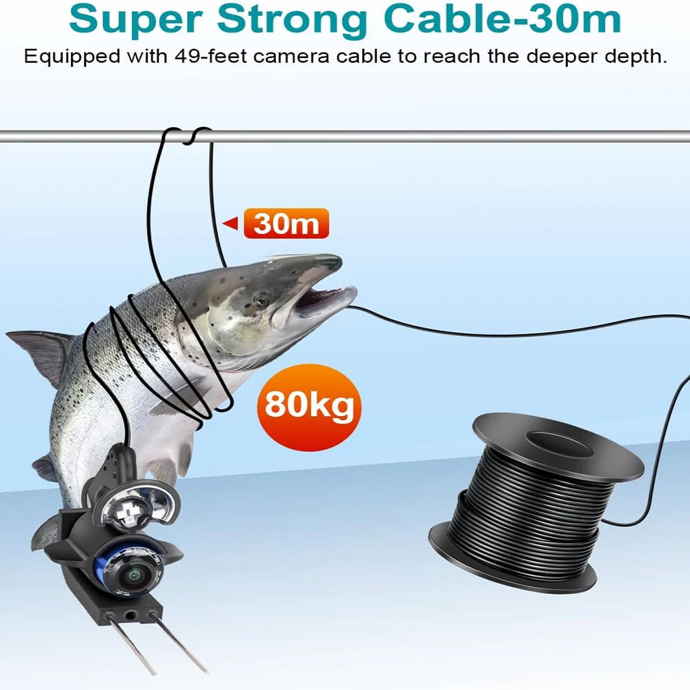Underwater Fishing Camera With 4 Inch LCD Display And 5000mAh Battery