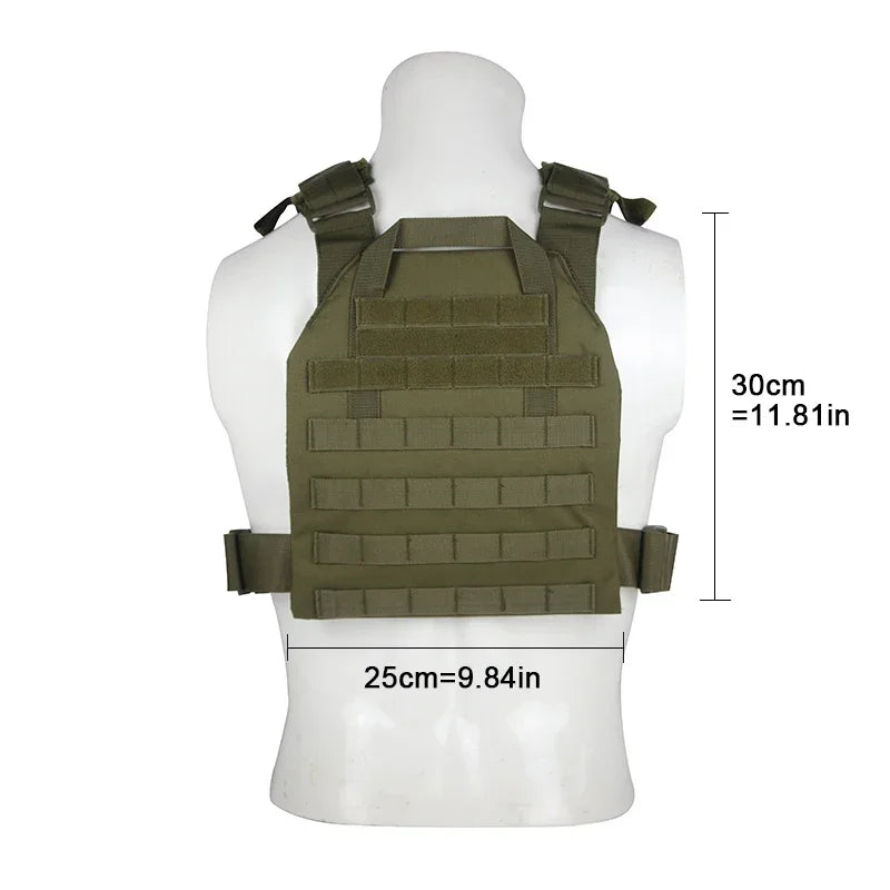 Military Tactical Vest Airsoft Molle Plate Carrier for Training