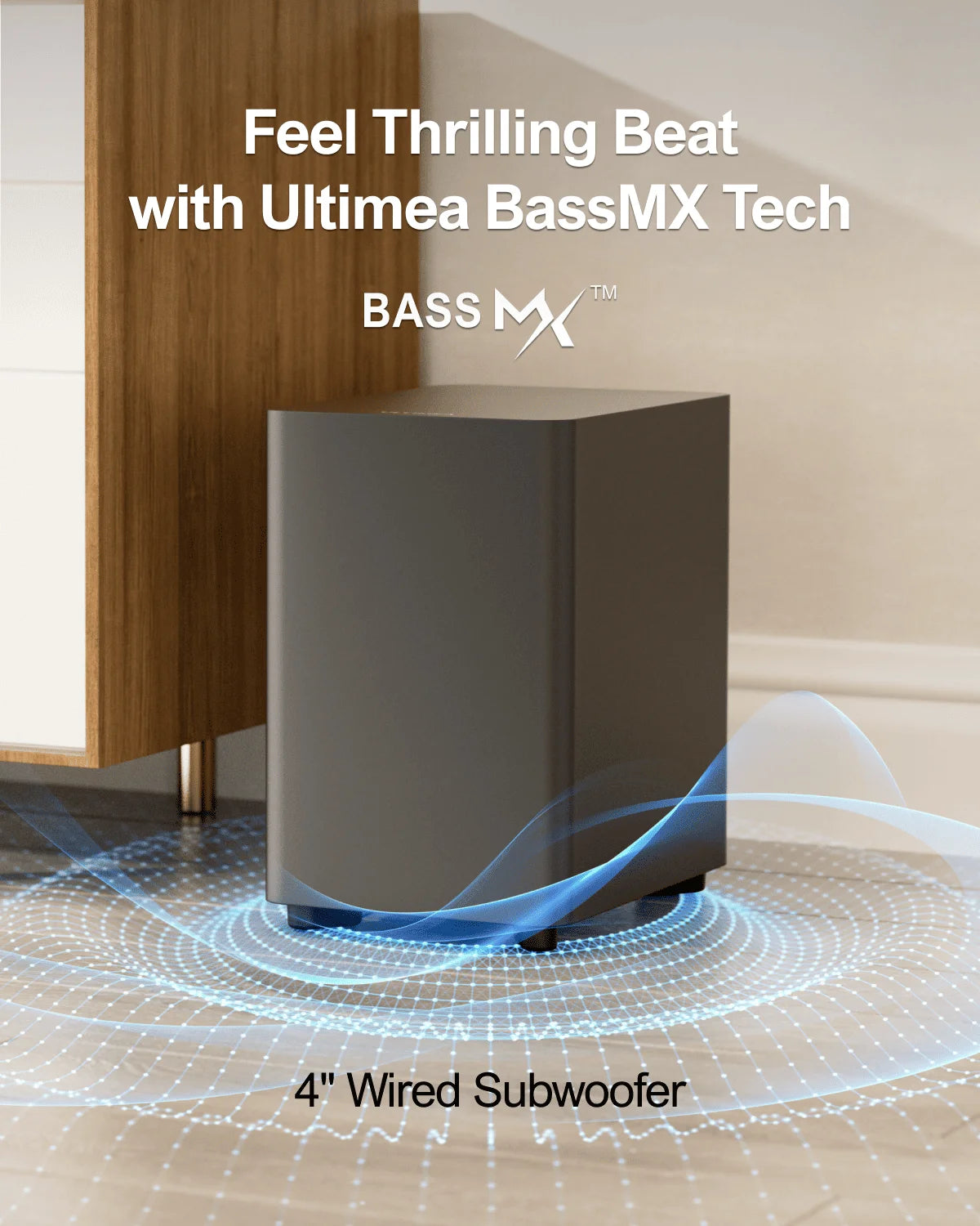 Ultimea 350W 7.1Ch Virtual Surround Soundbar With Subwoofer
