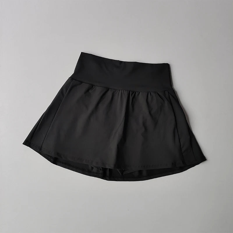 Womens Tennis Skirt Quick Dry High Waist Lined Sport Skirt