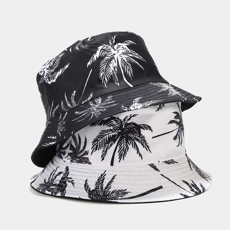 Cotton Sun Protect Bucket Hat Coco Print Unisex Fisherman