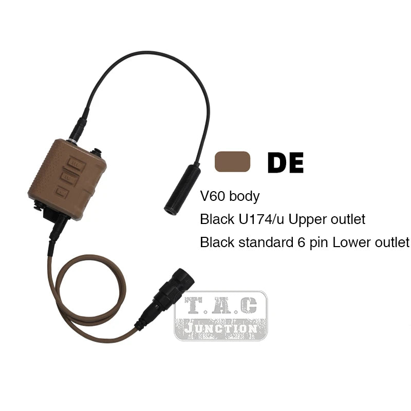 Tactical AMP Headset With Noise Reduction PTT Shooting Earmuff HS