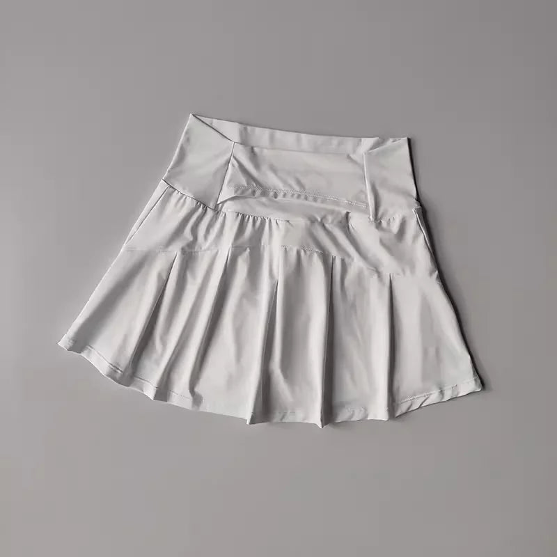 Womens Tennis Skirt Quick Dry High Waist Lined Sport Skirt