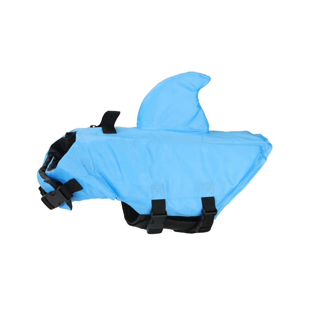 Shark Themed Dog Life Vest For Safe Swimming And Travel