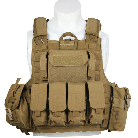 NONECN Tactical Vest Plate Carrier Molle Airsoft Training Vest