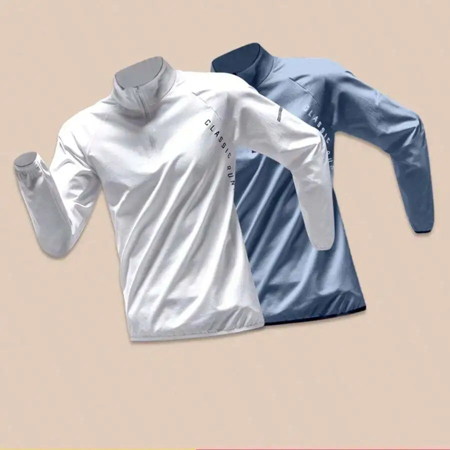 Men's Half Zip Running Shirt Quick Dry Breathable Top
