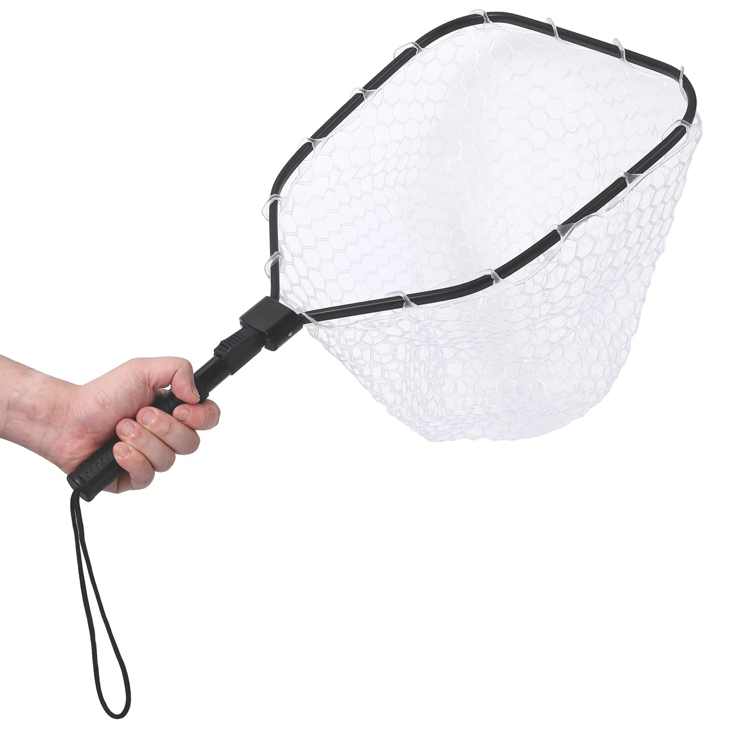 Hipicute Foldable Trout Landing Net With Rubber Mesh Handle
