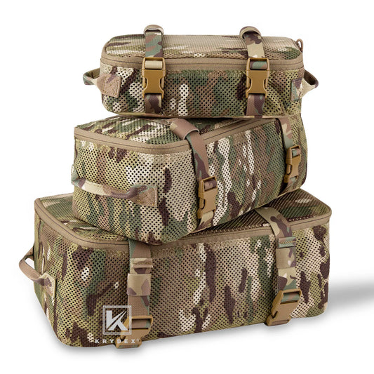 KRYDEX Tactical Modular Pouch Set For Travel And Backpack Organizer