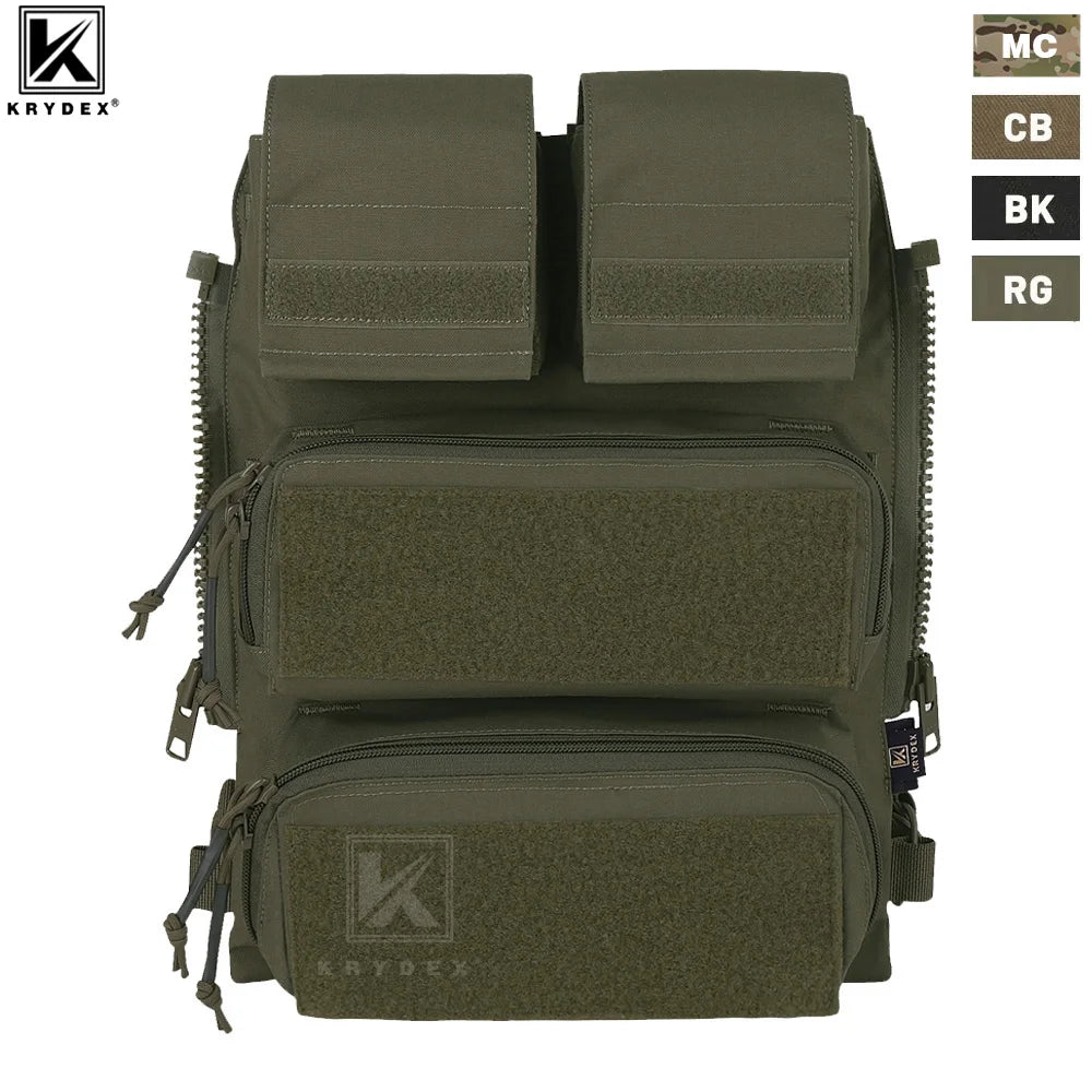 KRYDEX Tactical Modular Back Panel Backpack For AVS JPC