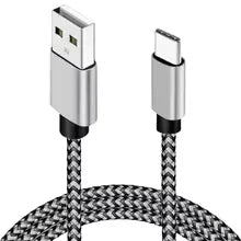 USB Type C Cable 3 Pack Nylon Braided USB 2.0 to USB A for Android