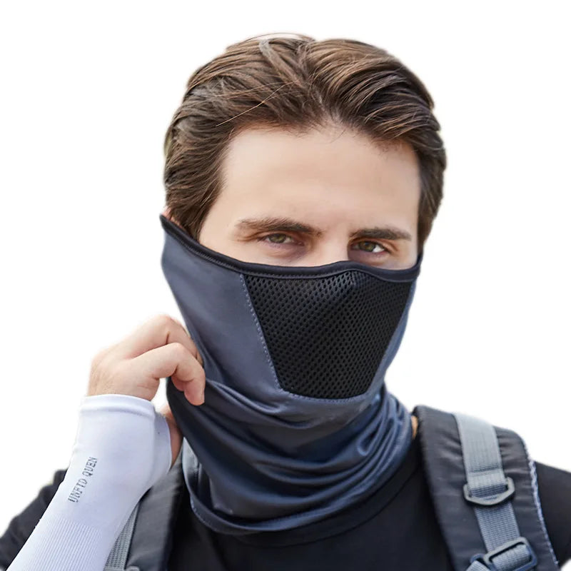 NONECN Outdoor Wind and Sun Face Mask for Men UV Protection Gaiter