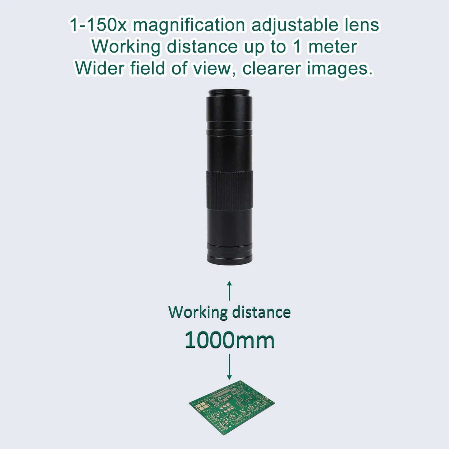 YIZHAN Soldering Microscope With 4K HDMI USB Camera 150x Magnification