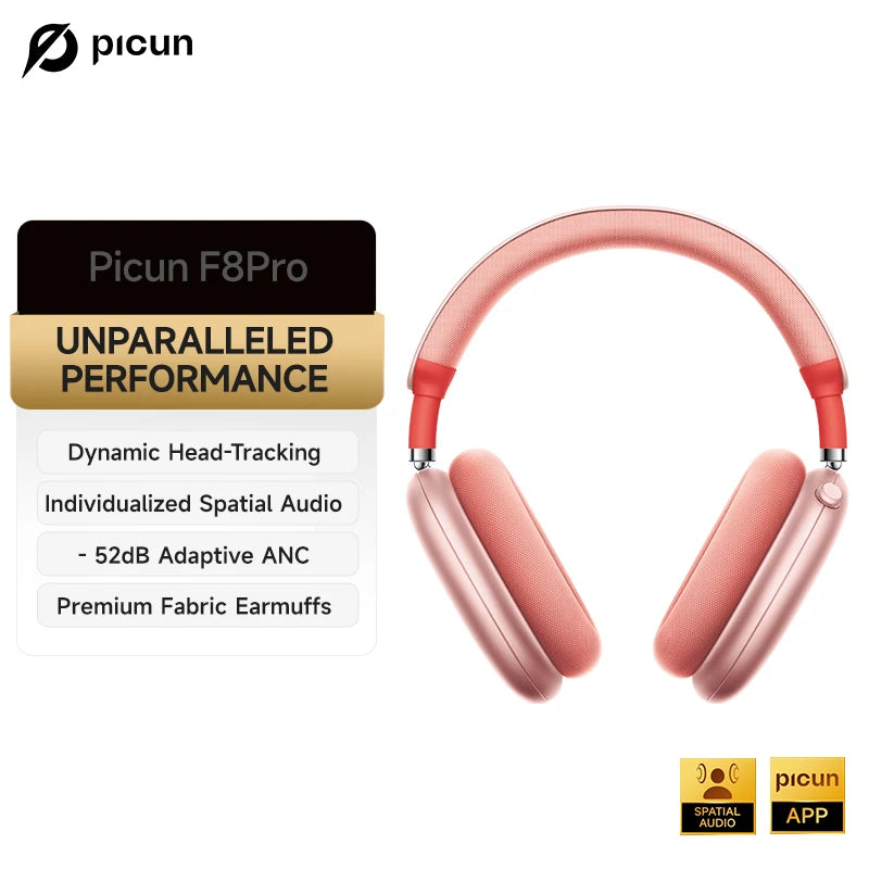 Picun F8 Pro ANC Wireless Headphones 3D Spatial Audio