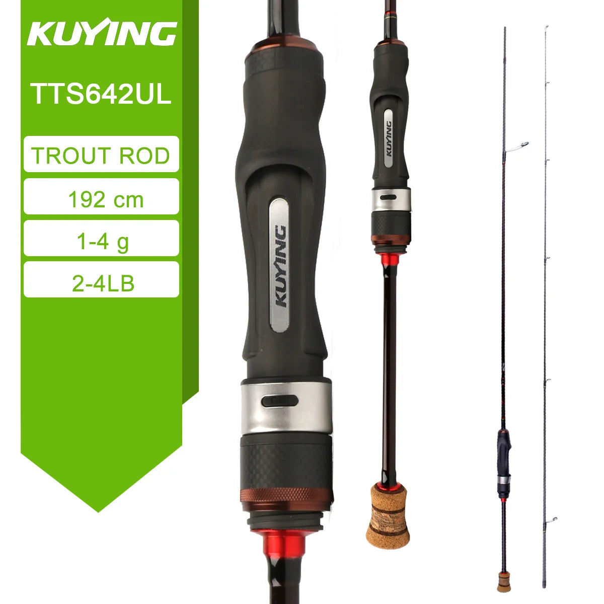 Kuying Teton Spinning Casting Rod Carbon Lure Baitcaster