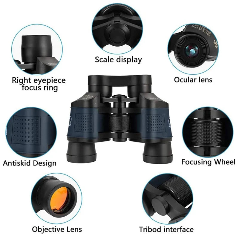 Tensdarcam 8x35 Binoculars Portable Telescope for Hunting and Hiking