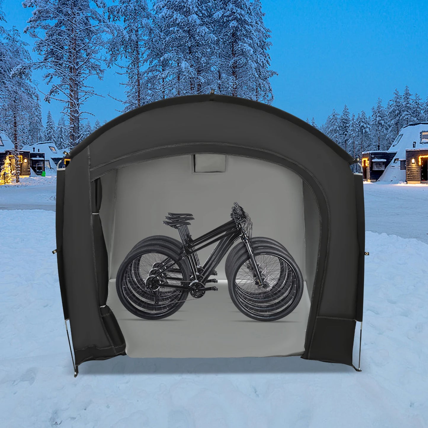Portable Waterproof Bike Storage Shelter Tent for 1-4 Bikes