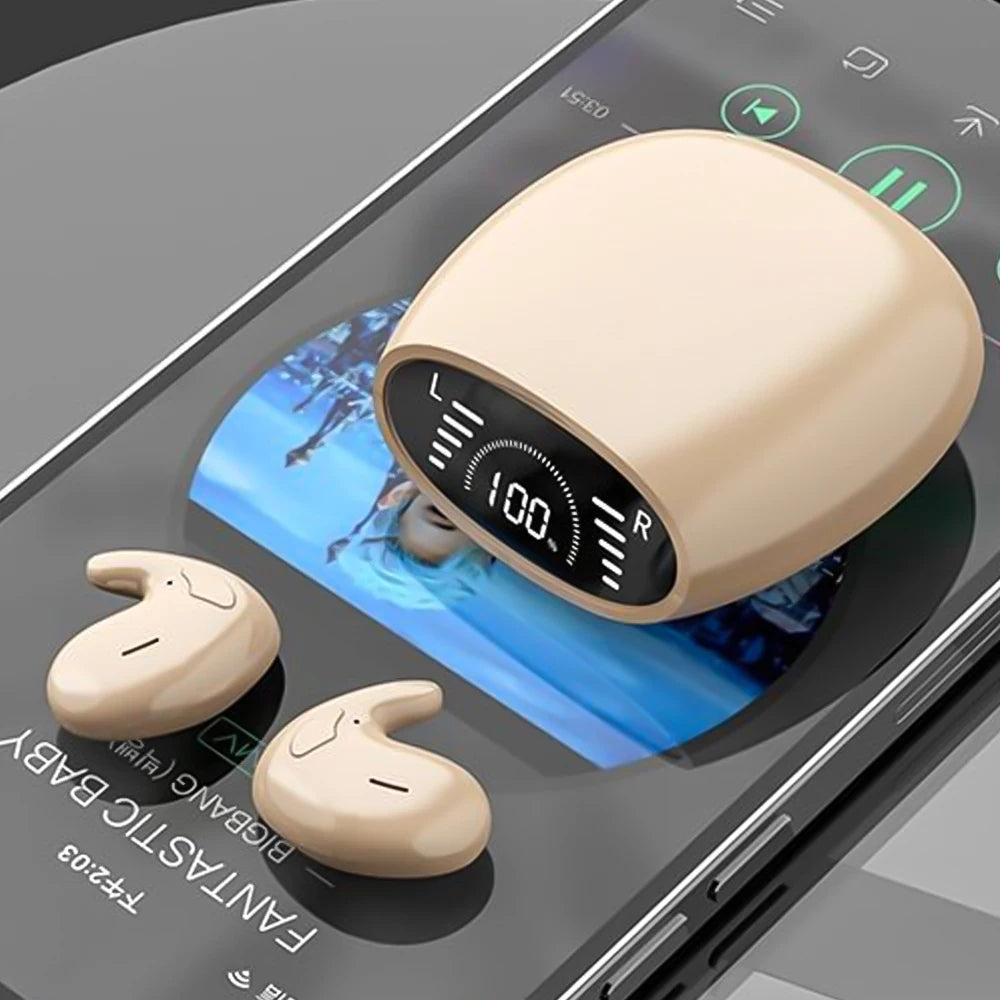 SHUKE Ultra Thin Sleep Headphones Bluetooth 5.3 Wireless Earbuds Waterproof