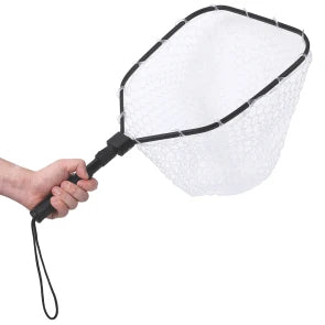 Hipicute Foldable Trout Landing Net With Rubber Mesh Handle