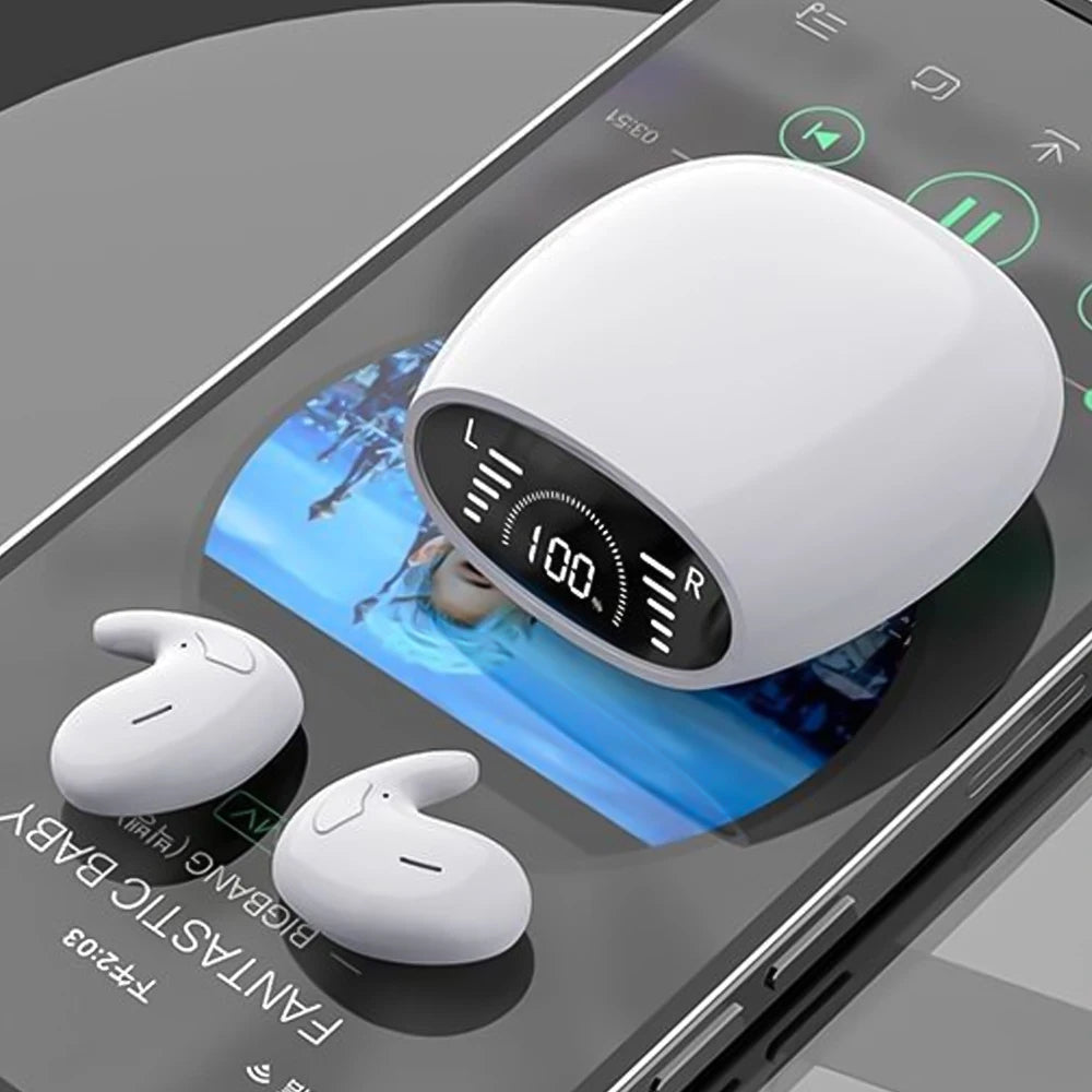 SHUKE Ultra Thin Sleep Headphones Bluetooth 5.3 Wireless Earbuds Waterproof