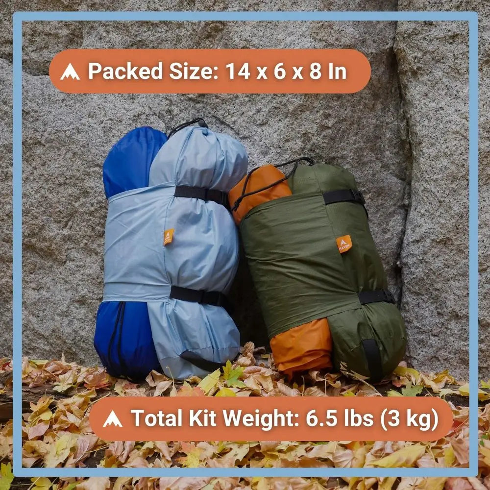 YTYIN Lay Flat Hammock Tent With Mosquito Net And Rainfly