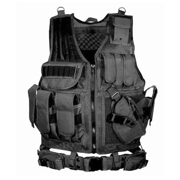 Adjustable Molle Tactical Vest For CS War Games Training