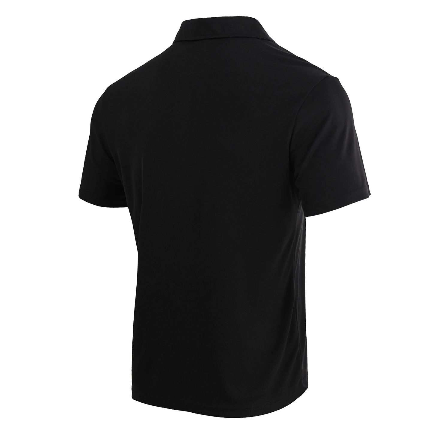 Mens Polo Shirt Polyester Breathable Quick Dry Short Sleeve