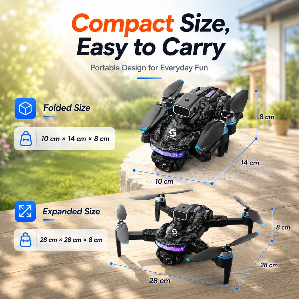 ZNLYRION RC Drone With Brushless Motors 360 Flip HD Camera
