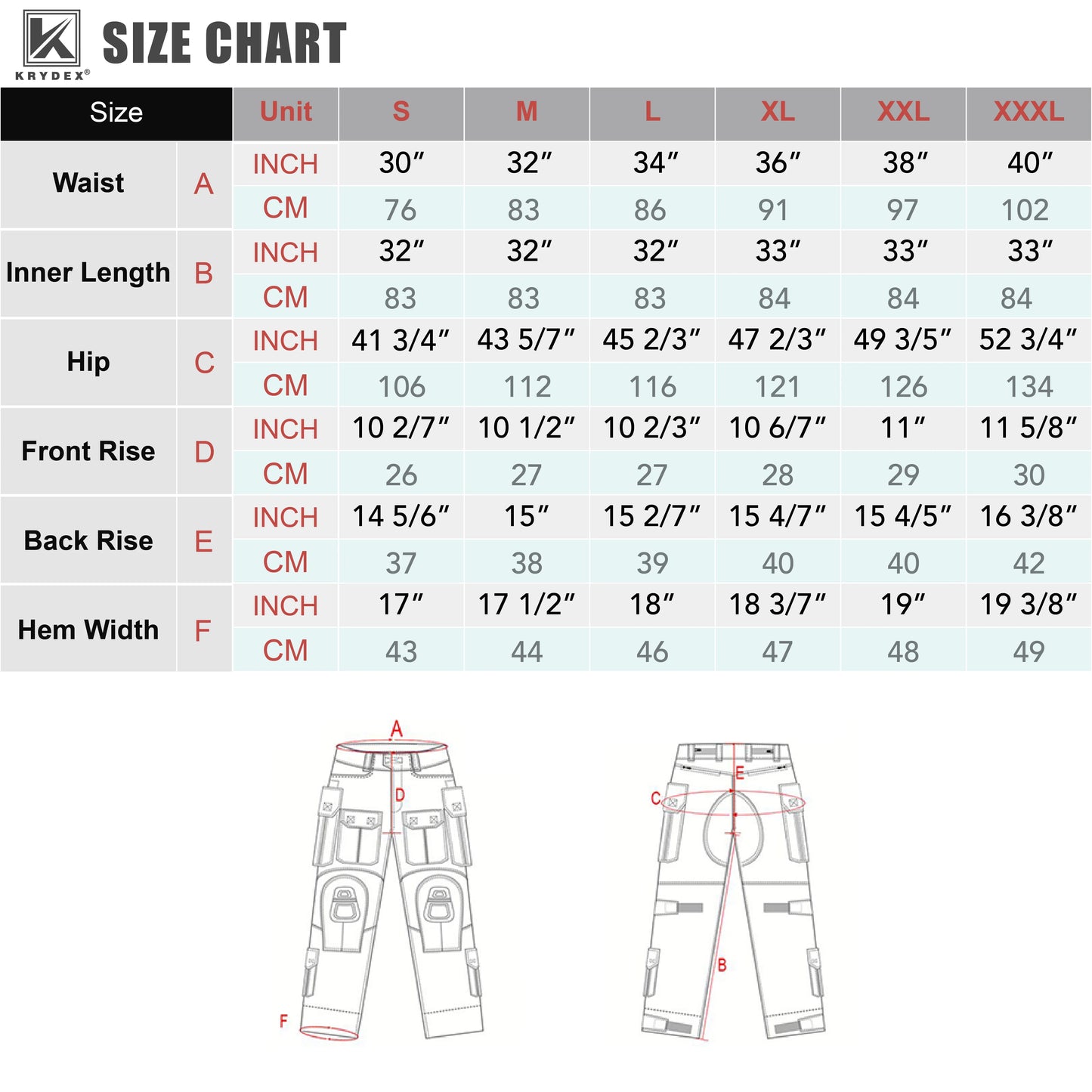 KRYDEX Tactical Combat Pants With Knee Pads For Hunting Men