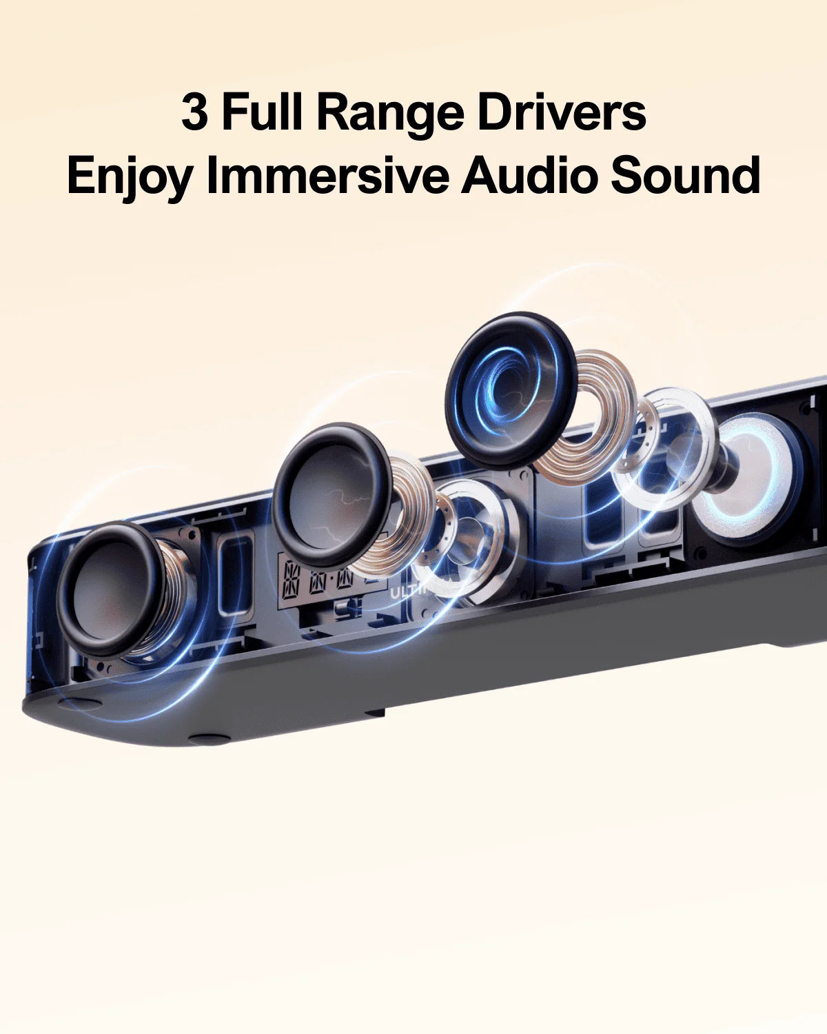 Ultimea 350W 7.1Ch Virtual Surround Soundbar With Subwoofer