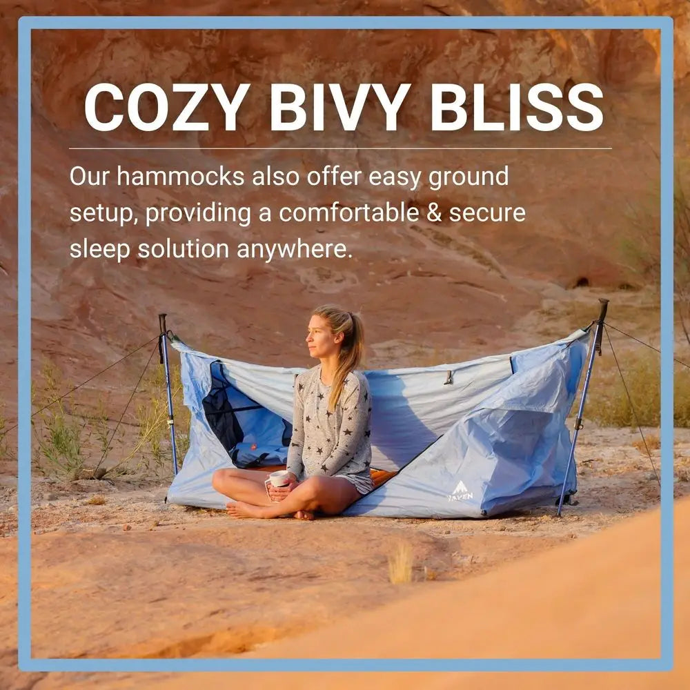 YTYIN Lay Flat Hammock Tent With Mosquito Net And Rainfly