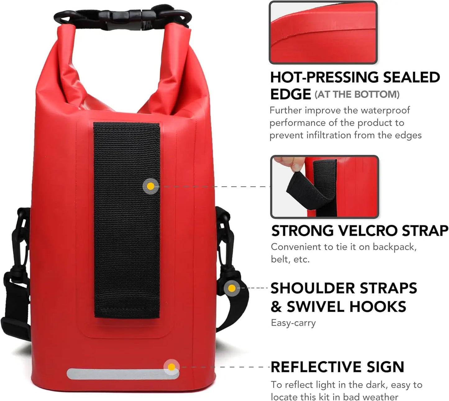 Waterproof 250-Piece First Aid Kit for Outdoor Emergencies