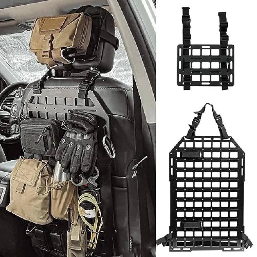 Rigid Molle Panels For Vehicles And Headrest Panel Organizer