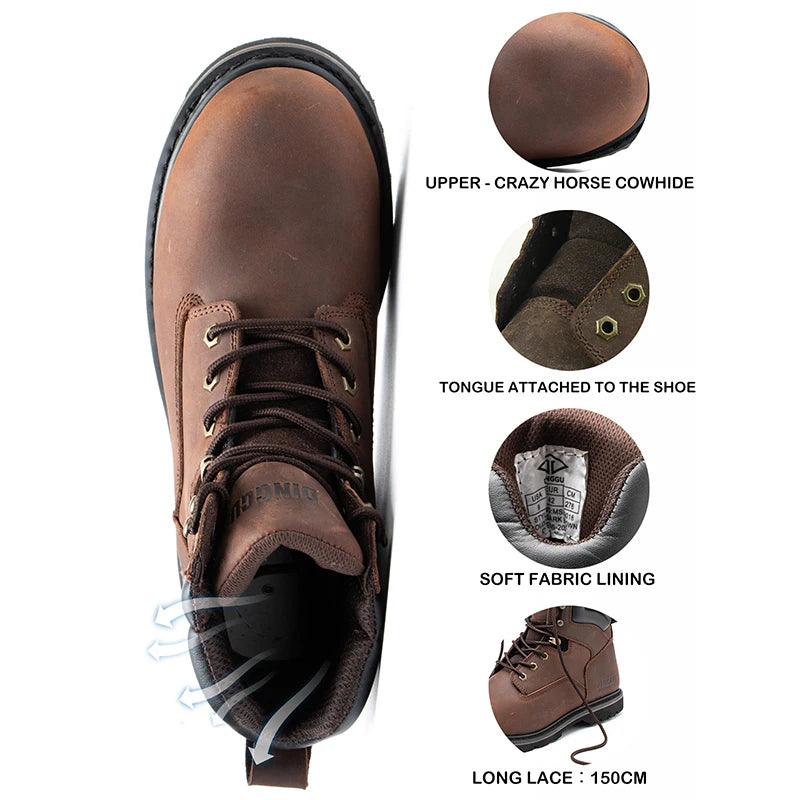 Lightweight Breathable Industrial Construction Sneakers For Men Worksite