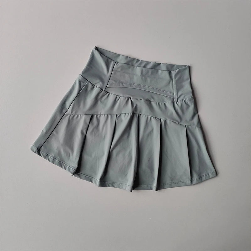 Womens Tennis Skirt Quick Dry High Waist Lined Sport Skirt