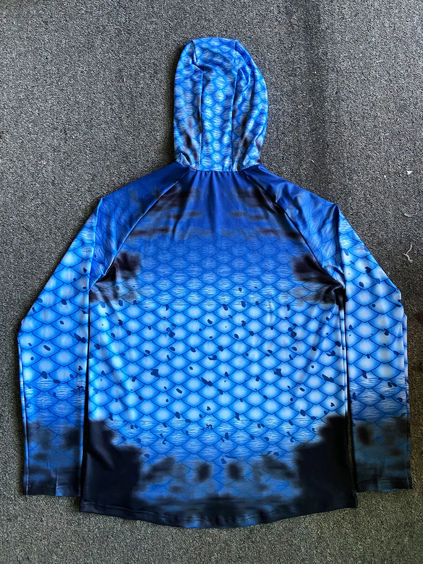 Men's UV UPF 50 Fishing Hoodie Shirt With Mask Lightweight