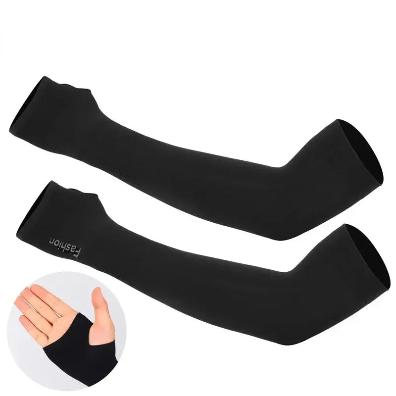 Arm Sleeves UPF50 Plus UV Protection Knit Cotton For Outdoors
