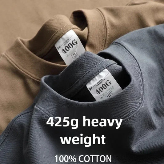 Men Cotton Broadcloth T Shirt Half Sleeve Round Neck Top